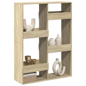 Room divider in Sonoma oak wood 100x33x135 cm by , Bookcases and shelves - Ref: Foro24-3309557, Price: 114,99 €, Discount: %