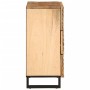 Aparador 2 pzas madera maciza de mango rugosa 60x34x75 cm de , Aparadores - Ref: Foro24-3217078, Precio: 282,99 €, Descuento: %