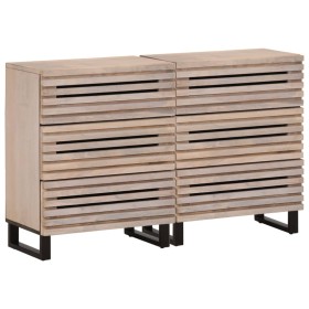 Aparador 2 piezas madera maciza de mango 60x34x75 cm de , Aparadores - Ref: Foro24-3217084, Precio: 282,99 €, Descuento: %