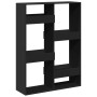 Engineered wood black room divider 100x33x135 cm by , Bookcases and shelves - Ref: Foro24-3309556, Price: 116,75 €, Discount: %