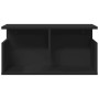 Engineered wood black wall shelf 60x20x30 cm by , Shelves and shelves - Ref: Foro24-854824, Price: 37,12 €, Discount: %