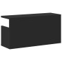 Engineered wood black wall shelf 60x20x30 cm by , Shelves and shelves - Ref: Foro24-854824, Price: 37,12 €, Discount: %