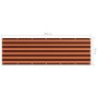 Balcony awning orange and brown oxford fabric 90x300 cm by vidaXL, Umbrellas - Ref: Foro24-134928, Price: 20,84 €, Discount: %