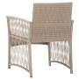 Garden armchairs with cushions, 2 units, synthetic beige rattan by , Garden furniture - Ref: Foro24-363408, Price: 142,72 €, ...