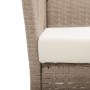 Garden armchairs with cushions, 2 units, synthetic beige rattan by , Garden furniture - Ref: Foro24-363408, Price: 142,72 €, ...