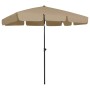 Sombrilla de playa taupe 200x125 cm de vidaXL, Sombrillas - Ref: Foro24-314730, Precio: 40,99 €, Descuento: %