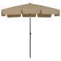 Sombrilla de playa taupe 200x125 cm de vidaXL, Sombrillas - Ref: Foro24-314730, Precio: 40,99 €, Descuento: %