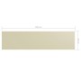 Balcony awning in cream Oxford fabric 75x300 cm by vidaXL, Umbrellas - Ref: Foro24-134948, Price: 17,47 €, Discount: %