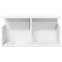 Engineered wood white wall shelf 60x20x30 cm by , Shelves and shelves - Ref: Foro24-854823, Price: 37,12 €, Discount: %