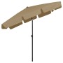 Sombrilla de playa taupe 200x125 cm de vidaXL, Sombrillas - Ref: Foro24-314730, Precio: 40,99 €, Descuento: %