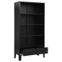 Estantería industrial de acero negra 90x40x180 cm de , Librerías y estanterías - Ref: Foro24-145360, Precio: 257,99 €, Descue...