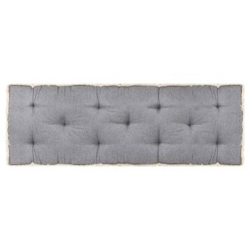 Anthrazitgraues Paletten-Sofakissen 120x40x7 cm von vidaXL, Kissen für Stühle und Sofas - Ref: Foro24-314796, Preis: 51,99 €,...