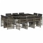 11-piece garden dining set with gray synthetic rattan cushions by , Garden sets - Ref: Foro24-3211748, Price: 607,80 €, Disco...