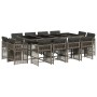 Garden dining set with 13-piece synthetic rattan cushions in gray. by , Garden sets - Ref: Foro24-3211760, Price: 802,44 €, D...