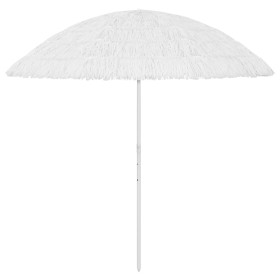 Sombrilla de playa Hawaii blanca 300 cm de vidaXL, Sombrillas - Ref: Foro24-314702, Precio: 77,63 €, Descuento: %