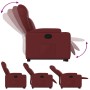 Sillón reclinable elevable cuero artificial rojo tinto de , Sillones - Ref: Foro24-3204548, Precio: 289,35 €, Descuento: %