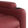 Sillón reclinable elevable cuero artificial rojo tinto de , Sillones - Ref: Foro24-3204548, Precio: 289,35 €, Descuento: %