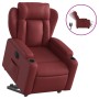 Sillón elevable eléctrico cuero artificial rojo tinto de , Sillones - Ref: Foro24-3204562, Precio: 329,63 €, Descuento: %