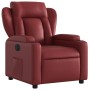 Sillón reclinable eléctrico de cuero sintético rojo tinto de , Sillones - Ref: Foro24-3204534, Precio: 264,99 €, Descuento: %