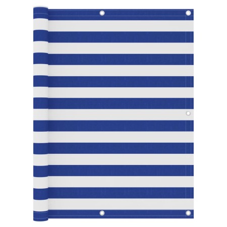 Toldo para balcón tela oxford blanco y azul 120x300 cm de vidaXL, Sombrillas - Ref: Foro24-134920, Precio: 18,99 €, Descuento: %