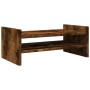 Wooden screen stand, smoked oak engineering, 50x27x20 cm by , Computer bases and risers - Ref: Foro24-854782, Price: 26,47 €,...