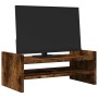 Wooden screen stand, smoked oak engineering, 50x27x20 cm by , Computer bases and risers - Ref: Foro24-854782, Price: 26,47 €,...