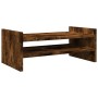 Wooden screen stand, smoked oak engineering, 50x27x20 cm by , Computer bases and risers - Ref: Foro24-854782, Price: 26,47 €,...