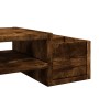 Screen support with smoked oak storage 70x27x15 cm by , Computer bases and risers - Ref: Foro24-854683, Price: 35,99 €, Disco...