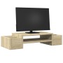 Screen support with Sonoma oak storage 70x27x15 cm by , Computer bases and risers - Ref: Foro24-854681, Price: 35,99 €, Disco...