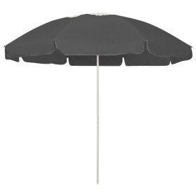 Anthracite gray beach umbrella 240 cm by vidaXL, Umbrellas - Ref: Foro24-314714, Price: 32,99 €, Discount: %