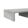 Wooden screen support, gray concrete engineering, 50x27x10 cm by , Computer bases and risers - Ref: Foro24-854646, Price: 22,...