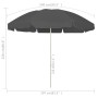 Anthracite gray beach umbrella 240 cm by vidaXL, Umbrellas - Ref: Foro24-314714, Price: 32,51 €, Discount: %