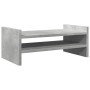 Wooden screen support, gray concrete engineering, 50x27x20 cm by , Computer bases and risers - Ref: Foro24-854781, Price: 24,...