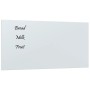 Pizarra magnética de pared vidrio templado blanco 80x40 cm de , Pizarras blancas - Ref: Foro24-347954, Precio: 38,22 €, Descu...