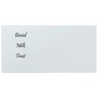 Pizarra magnética de pared vidrio templado blanco 80x40 cm de , Pizarras blancas - Ref: Foro24-347954, Precio: 38,22 €, Descu...