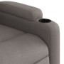 Reclining and elevating armchair in gray taupe fabric by , Armchairs - Ref: Foro24-3204718, Price: 271,89 €, Discount: %