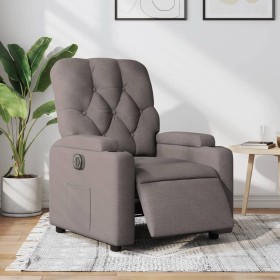 Electric reclining armchair in gray taupe fabric by , Armchairs - Ref: Foro24-3204694, Price: 246,99 €, Discount: %