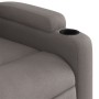 Electric reclining armchair in gray taupe fabric by , Armchairs - Ref: Foro24-3204694, Price: 251,62 €, Discount: %