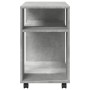 Mesa auxiliar ruedas madera ingeniería gris hormigón 70x35x60cm de , Mesas auxiliares - Ref: Foro24-853149, Precio: 47,98 €, ...