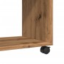 Mesa auxiliar con ruedas madera roble Sonoma 70x35x60 cm de , Mesas auxiliares - Ref: Foro24-853154, Precio: 48,99 €, Descuen...