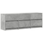 TV stand made of gray concrete engineered wood for LED TV 140x34x50 cm by , TV Furniture - Ref: Foro24-3307922, Price: 159,88...