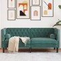 Chesterfield 2-seater sofa with dark green velvet cushions by , Sofas - Ref: Foro24-372685, Price: 279,99 €, Discount: %