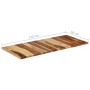 Tablero para mesa 120x60x(2,5-2,7) cm madera maciza sheesham de vidaXL, Tableros para mesas - Ref: Foro24-327515, Precio: 141...