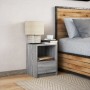 Bedside table with LED lights in gray Sonoma engineered wood by , Nightstands - Ref: Foro24-852029, Price: 48,29 €, Discount: %