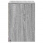 Bedside table with LED lights in gray Sonoma engineered wood by , Nightstands - Ref: Foro24-852029, Price: 48,29 €, Discount: %