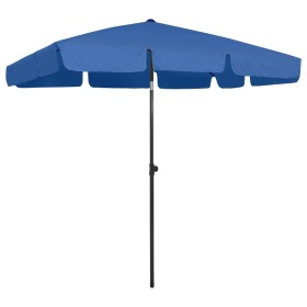 Blue beach umbrella 200x125 cm by vidaXL, Umbrellas - Ref: Foro24-314734, Price: 52,99 €, Discount: %