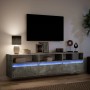 Mueble de TV de pared con LED gris hormigón 180x31x45 cm de , Muebles TV - Ref: Foro24-3307943, Precio: 171,54 €, Descuento: %