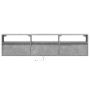 Mueble de TV de pared con LED gris hormigón 180x31x45 cm de , Muebles TV - Ref: Foro24-3307943, Precio: 171,54 €, Descuento: %