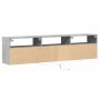 Mueble de TV de pared con LED gris hormigón 180x31x45 cm de , Muebles TV - Ref: Foro24-3307943, Precio: 171,54 €, Descuento: %