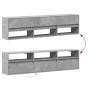 Mueble de TV de pared con LED gris hormigón 180x31x45 cm de , Muebles TV - Ref: Foro24-3307943, Precio: 171,54 €, Descuento: %